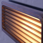 "The Agher Recessed Grill Wall Light is suitable for ceilings and walls both in residential and commercial interiors."